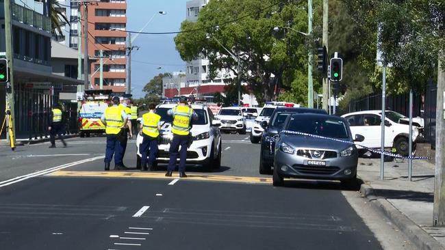 Police blocked off a number of streets as they investigated the fatality on Friday.