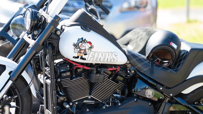 A senior Finks bikie from its Wodonga chapter is awaiting sentence for threatening and trying to extort $5000 from two men. Picture: NCA NewsWire