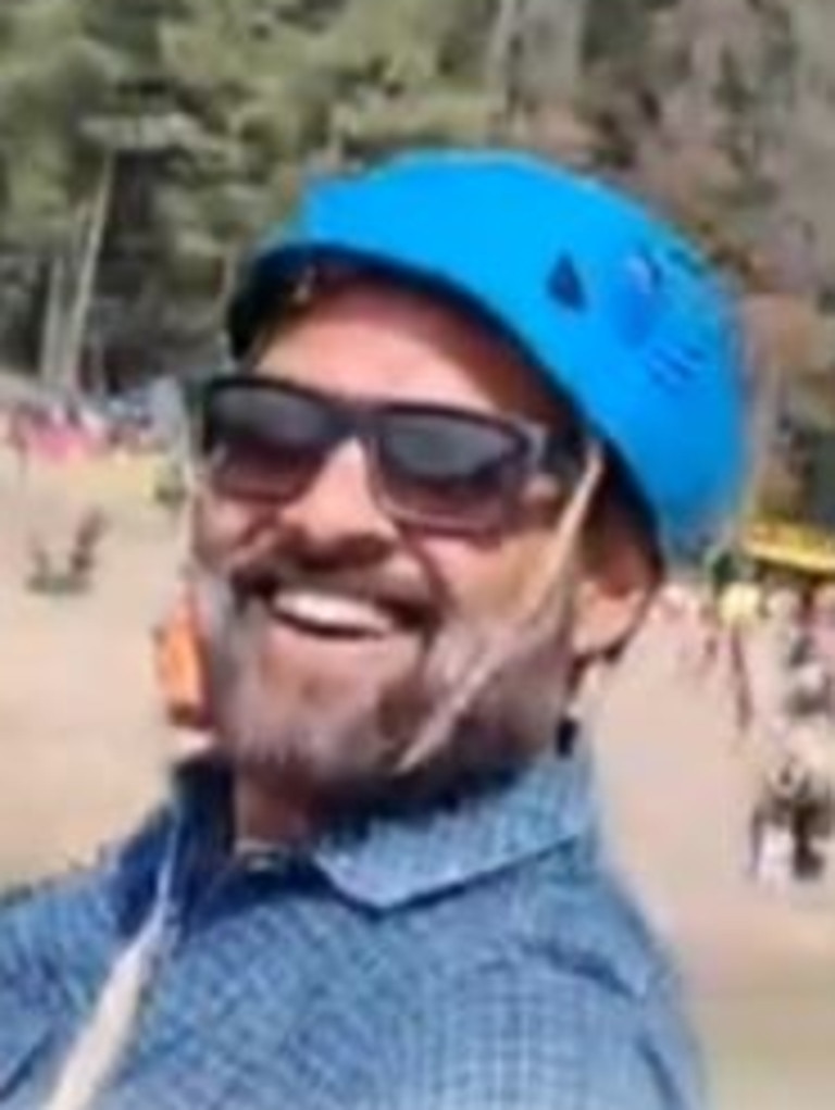 The man was ziplining while the shooting unfolded beneath him.
