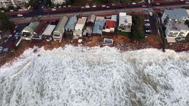 “The view above Collaroy this morning”. Picture: Jason Morrison/Twitter