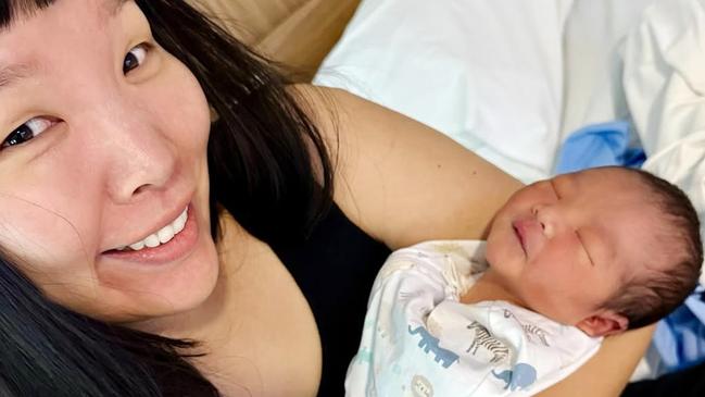 Singer Dami Im and her husband Noah Kim have welcomed their second baby boy named Rory Jiyul Kim. He's a little brother to Harry. Photo: Instagram.