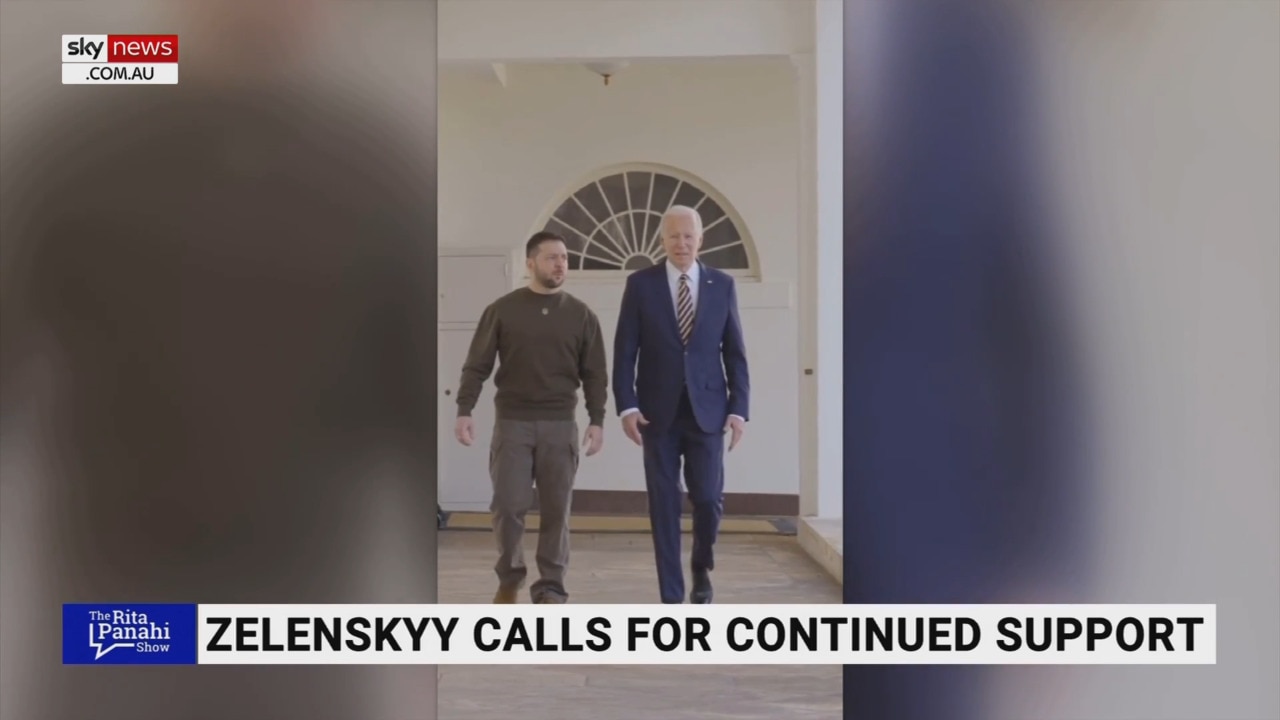 Biden releases 20 second clip of him and Zelensky ‘walking in slow motion’