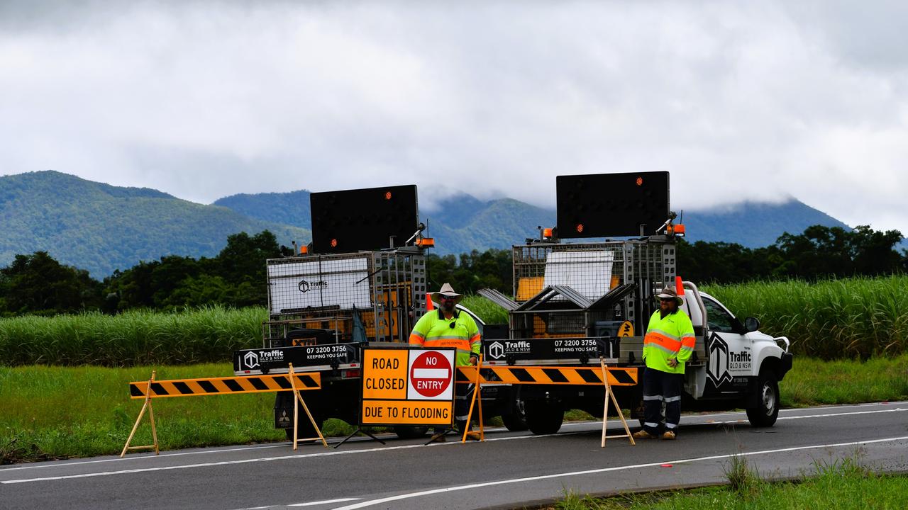 The Bruce Highway is closed north of Ingham. Photographs from the flooding in Hinchinbrook on Thursday resulting from torrential overnight downpours. Picture: Cameron Bates