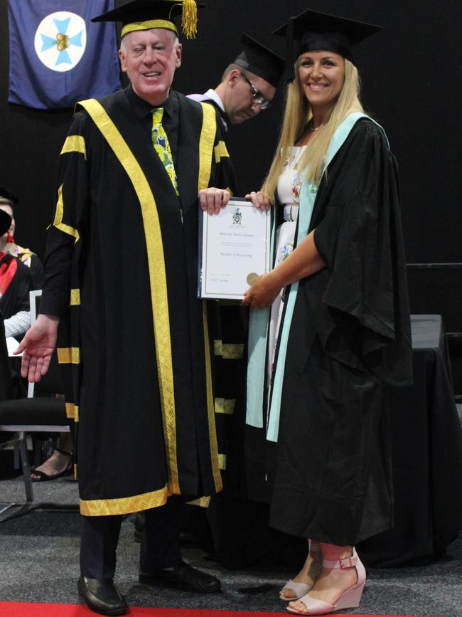 Amie-Lee Coleman graduated with a Bachelor of Accounting at the CQUniversity graduation ceremony in Bundaberg on December 14, 2023.
