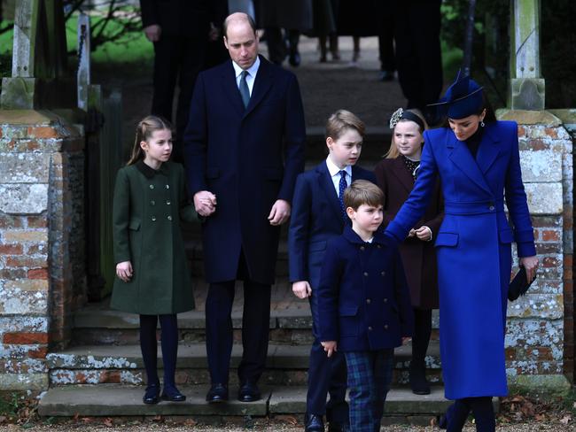 Kate’s last official appearance was with her family on Christmas Day. Picture: Stephen Pond/Getty Images