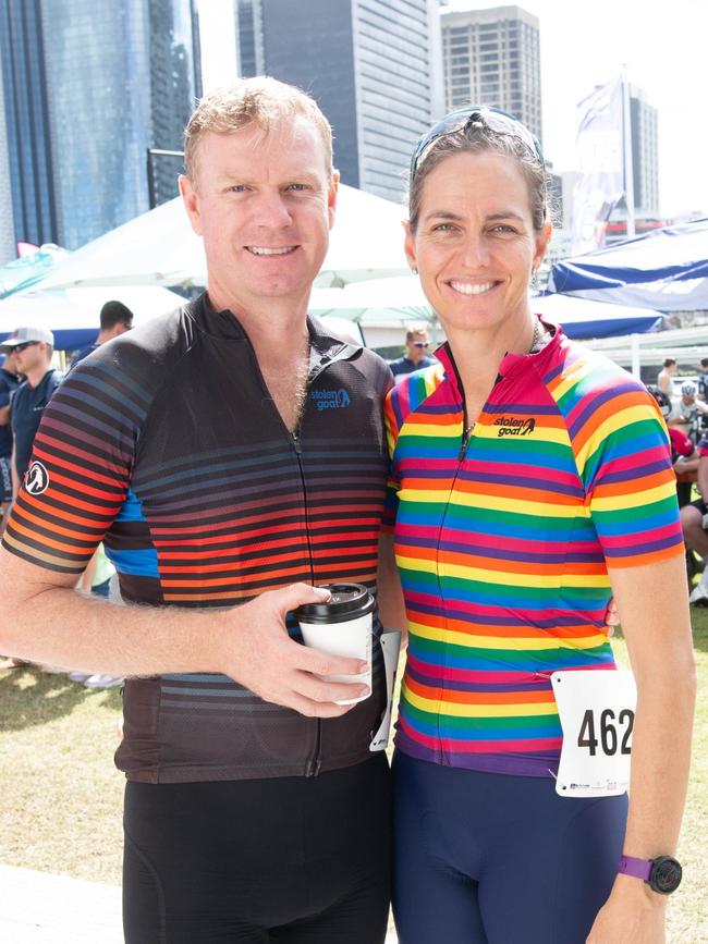 Thousands of cyclists took to the streets of the river city on Sunday for the Tour de Brisbane. \Photo: Grace Kessels.