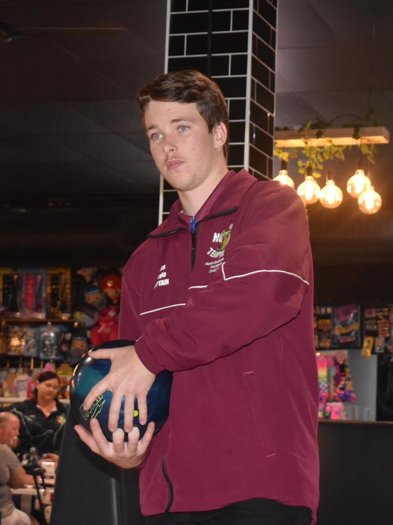 Luke Doyle, 18, bowled a 300 game at the Intercity Championships to help secure Mackay a two-point victory in its first championship win in 20 years. Picture: Matthew Forrest