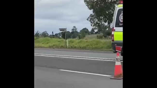 Emergency crews on scene at Bruce Highway crash near Gympie