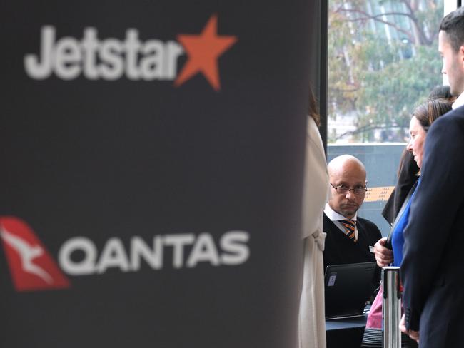 MELBOURNE, AUSTRALIA - NewsWire Photos NOVEMBER 3, 2023: Qantas share are seen  arriving to the Qantas Annual General Meeting (AGM), in Melbourne.Picture: NCA NewsWire / Luis Ascui