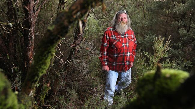 <s1>Chris Hawkins wants to reopen a walking track from Waratah to Temma. </s1>
                        <source>Pictures: CHRIS KIDD</source>