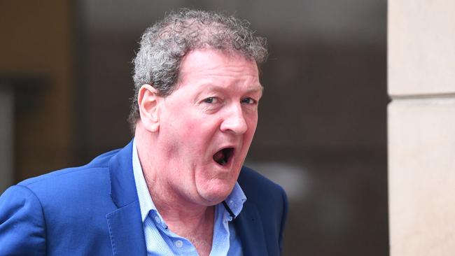 Ricky Nixon outside the Melbourne Magistrates Court in 2018. Picture: AAP