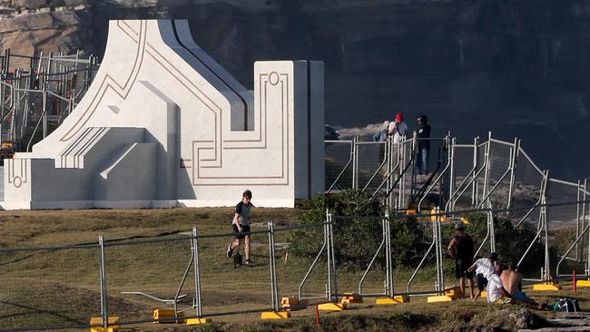 Fans snuck onto the Little Bay set of Thor: Love and Thunder on Sunday. Picture: Damian Shaw