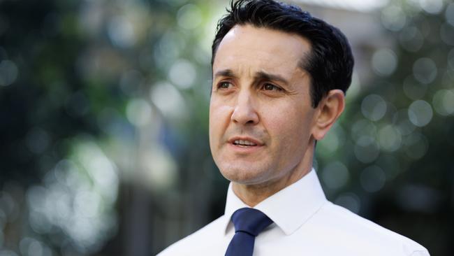 David Crisafulli is Queensland’s preferred premier for the third consecutive YouGov poll. Picture: Lachie Millard