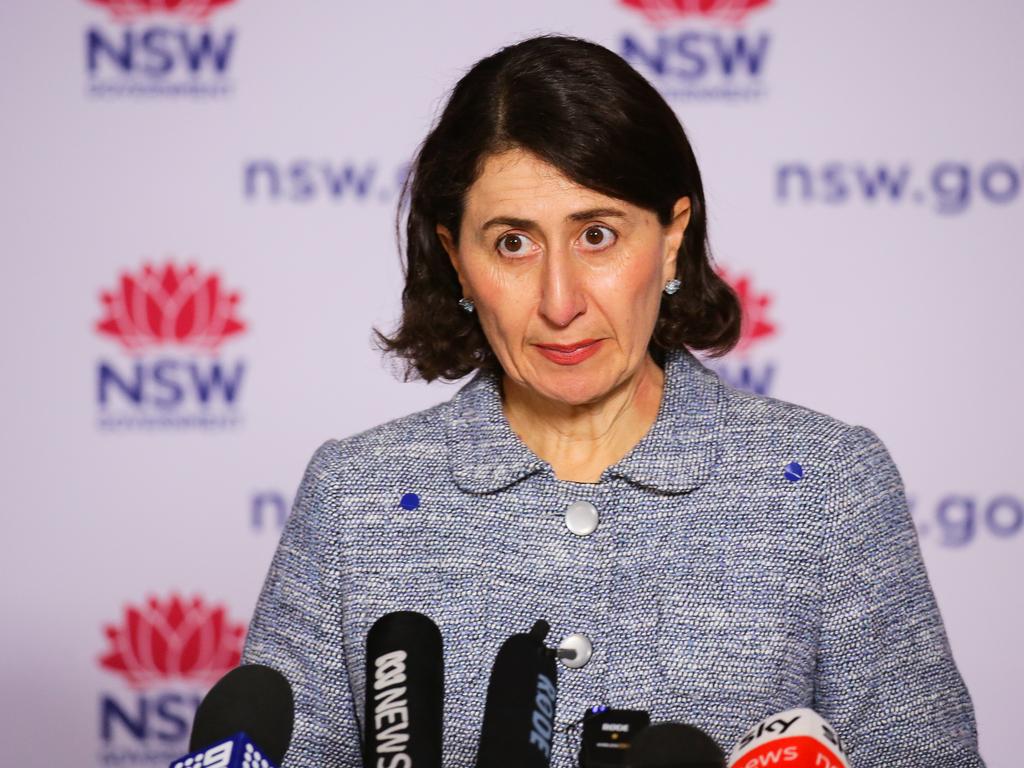Premier Gladys Berejiklian said zero Covid cases will be an “impossible task” with the Delta variant once lockdowns start to lift. Picture: NCA NewsWire/ Gaye Gerard