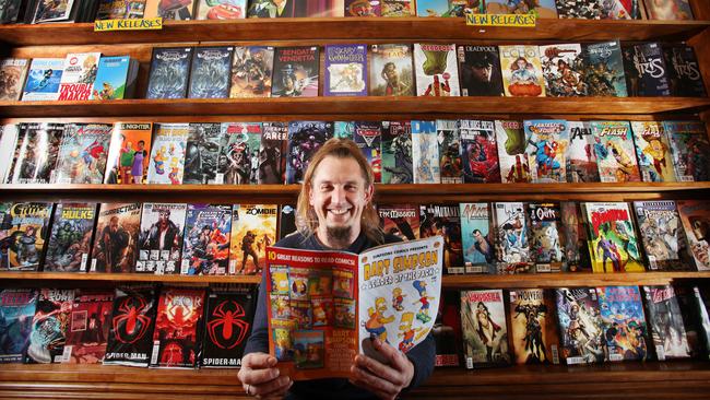 Peter Moore, owner of Pulp Fiction Comics in Adelaide.