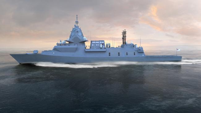 An artist’s impression of a Hunter-class frigate.