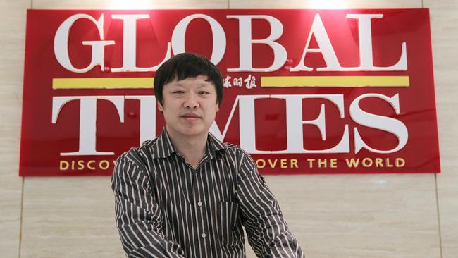 Hu Xijin, chief editor of Global Times poses for a photo in Beijing. Picture: Simon Song/South China Morning Post via Getty Images