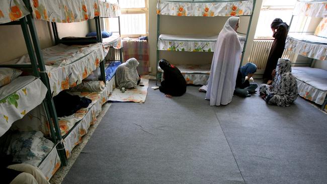 Female prisoners inside the notorious Evin Prison in northern Iran.