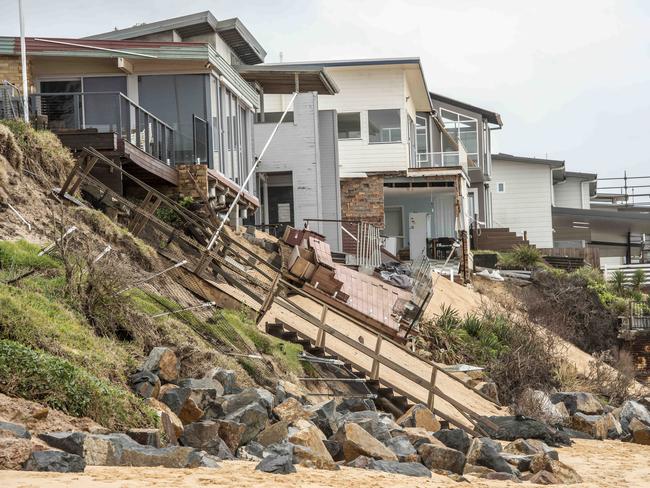 Result of the beach erosion from 2020. Picture: Troy Snook