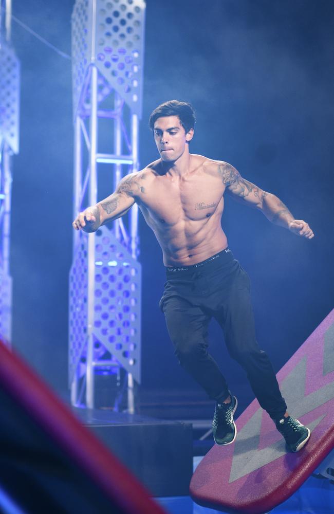 John Pearce on Ninja Warrior. Picture: Supplied