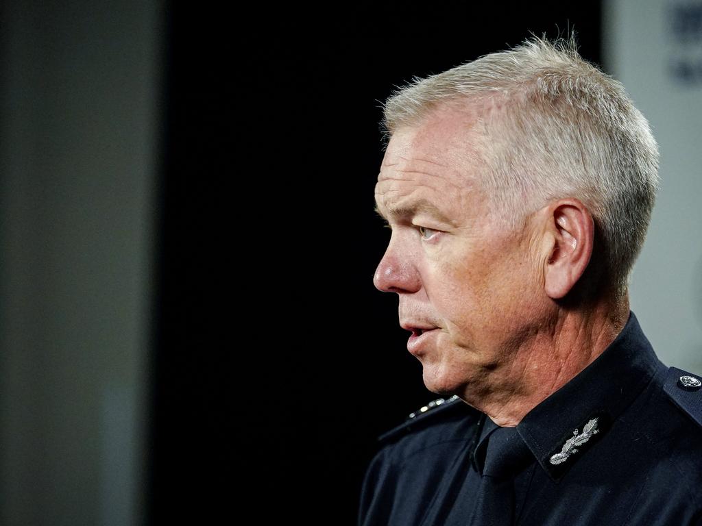 SA Police Commissioner Grant Stevens announced the decision on Tuesday. Picture: Mike Burton