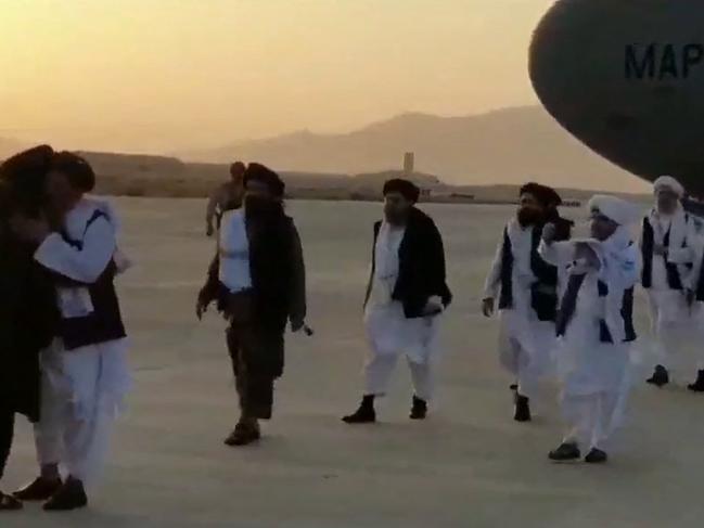 Mullah Abdul Ghani Baradar arrived in Kandahar, Afghanistan on August 21, 2021. Picture: AFP.