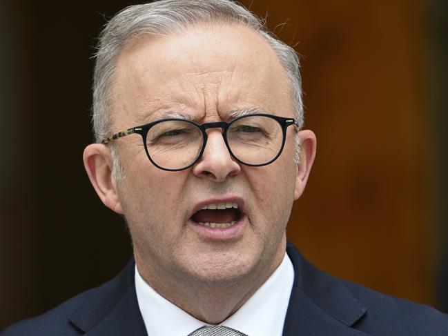 CANBERRA, AUSTRALIA, NewsWire Photos. FEBRUARY 29, 2024: Prime Anthony Albanese and Ferdinand R Marcos Jr President of the Philippines hold a joint press conference at Parliament House in Canberra Picture: NCA NewsWire / Martin Ollman