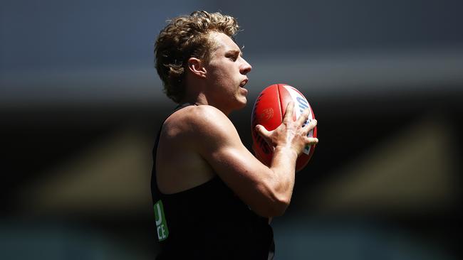 Collingwood draftee Finlay Macrae is a ball-magnet like brother Jackson. Picture: Daniel Pockett/Getty Images