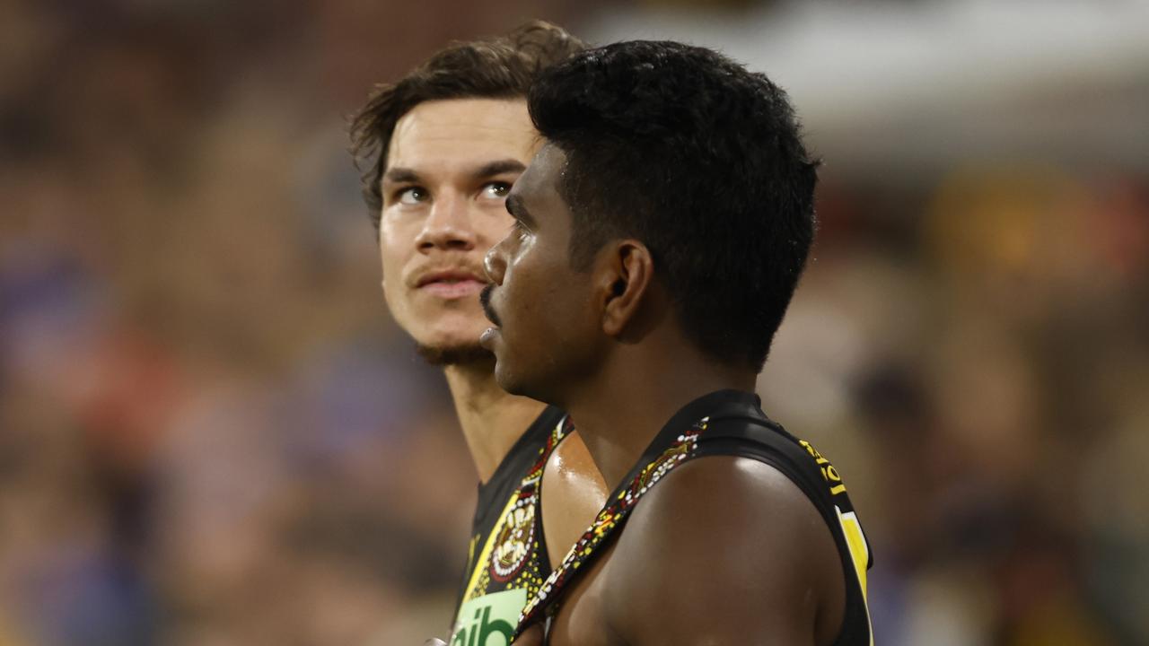 Daniel Rioli was close to the Yiooken Award for best on ground in the Dreamtime game. Picture: Getty Images