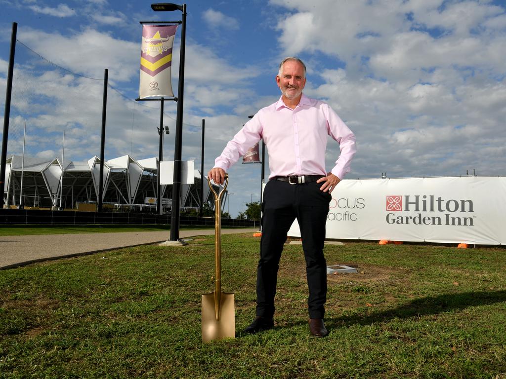 Focus Pacific Australasia director Michael Graham was bitterly disappointed that he couldn’t turn the sod on his Hilton Garden Inn project after it was rejected by Townsville City Council. Picture: Evan Morgan