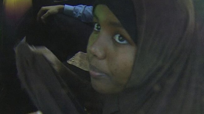 Zainab Abdirahman-Khalif, alleged Adelaide terrorism suspect. Picture: 9 News