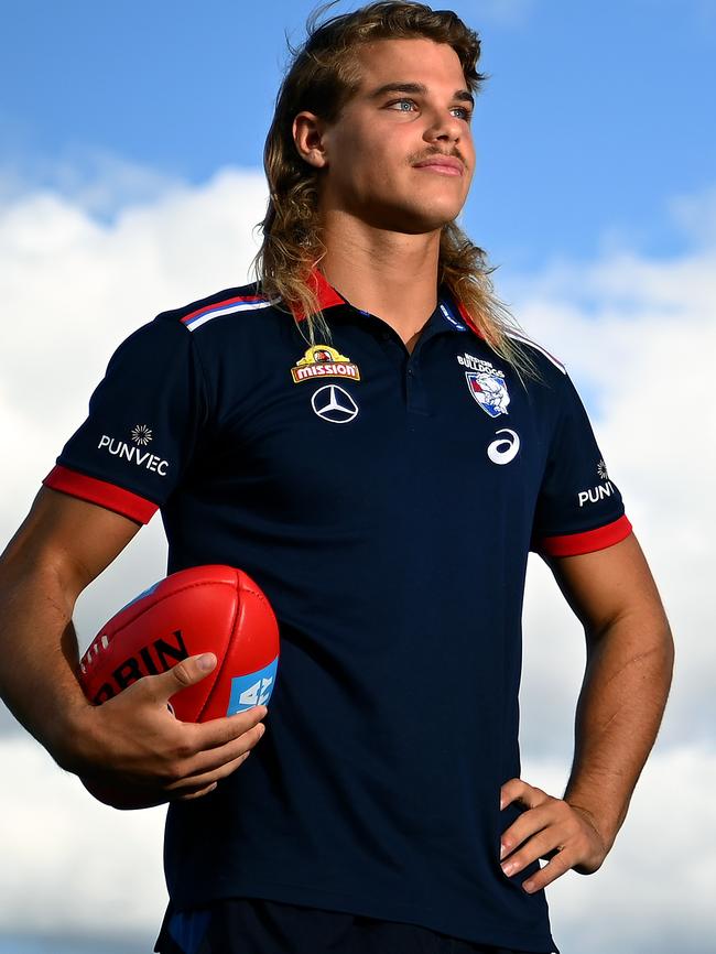 Bailey Smith of the Western Bulldogs. Picture: Quinn Rooney