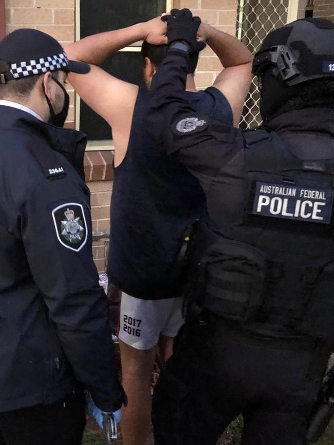 Australian Federal Police Task Force Vanguard formed in July to create “sustained mass disruption” of organised crime.