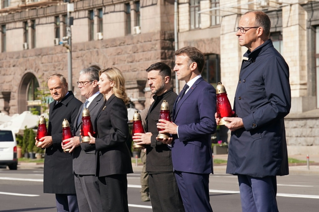 It is Friedrich Merz's first visit to Ukraine as chancellor