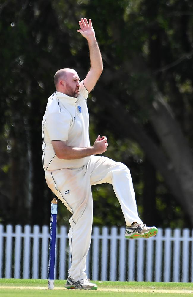 Norths bowler Mitchell WittFourth grade: Norths v Valley Saturday March 25, 2023. Picture, John Gass