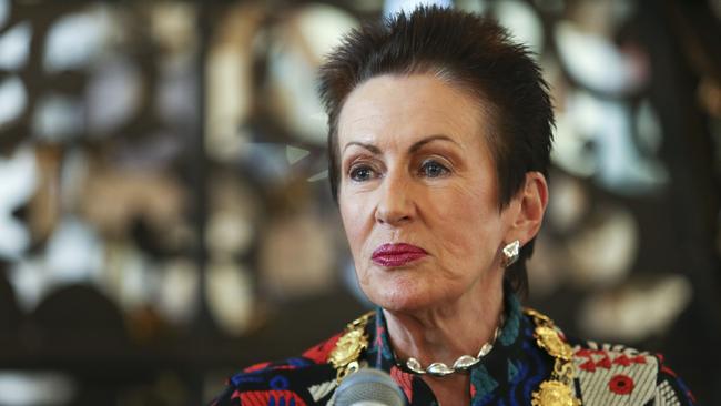 Sydney Lord Mayor Clover Moore visits the QVB to celebrate the building's 120th birthday on Wednesday. Picture: Justin Lloyd