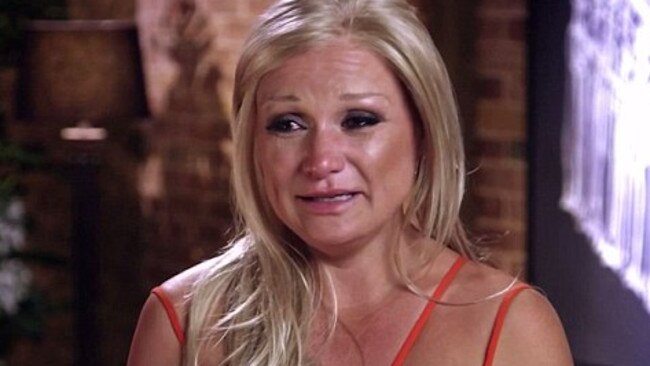 Shattering week: It all got too much for Gabby after a week from hell on the show. Picture: Channel 9