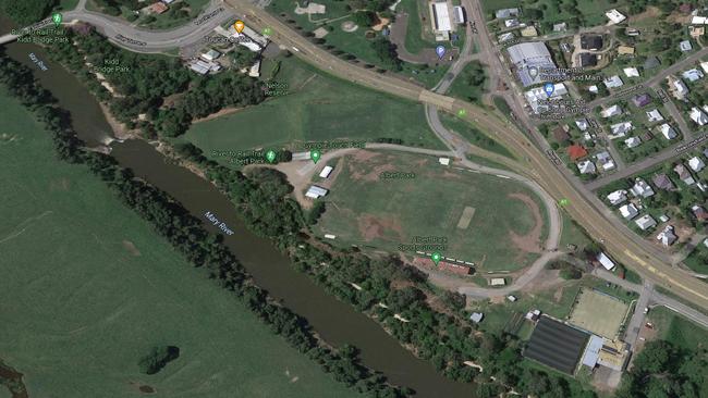 Albert Park is the epicentre of Gympie sport. Google Maps, Gympie