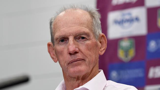 Broncos coach Wayne Bennett’s future is uncertain. Picture: AAP