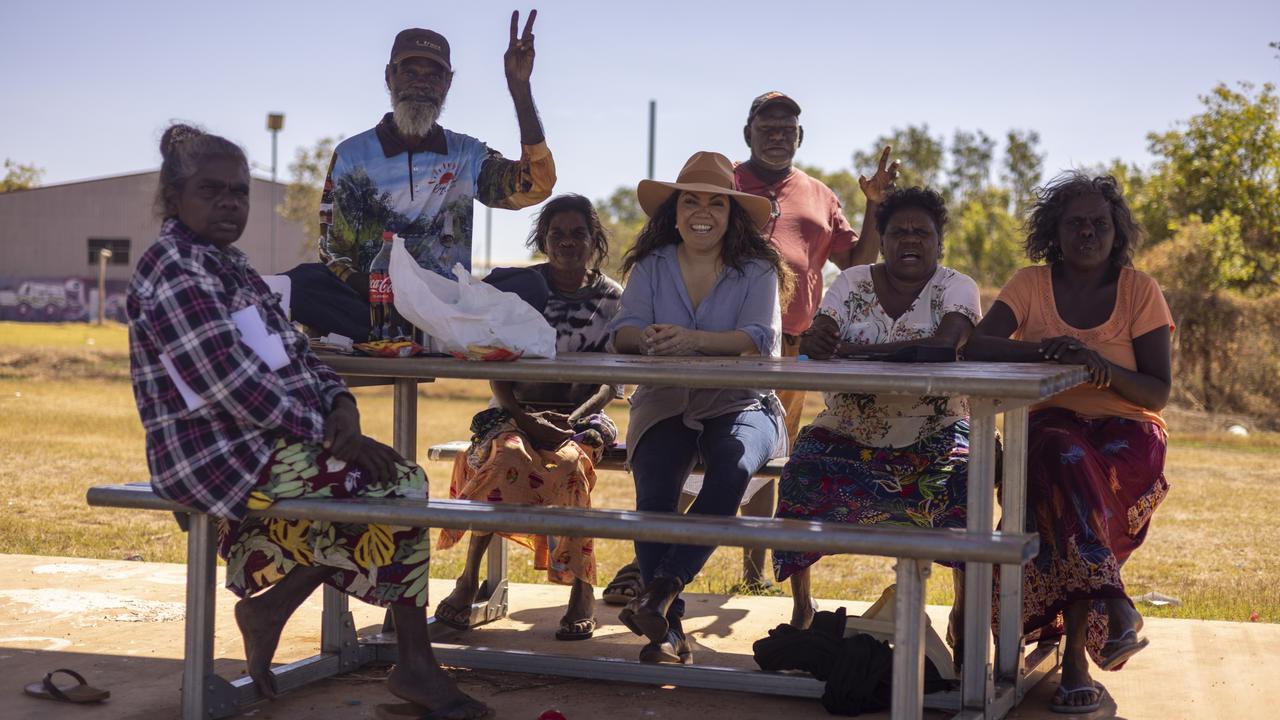 Price chats to some of the locals at Ngukurr in the NT.