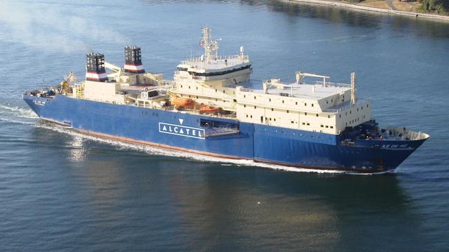 Basslink’s cable-laying ship, the Ile De Re.