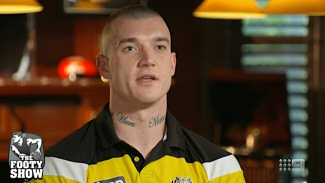 Dustin Martin speaks on The Footy Show.