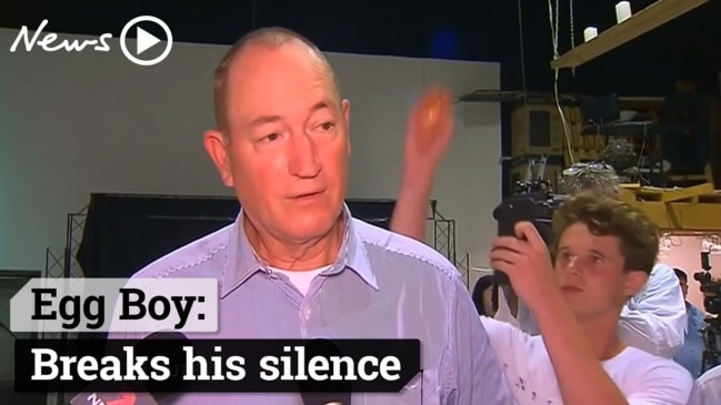 Egg Boy: Breaks his silence