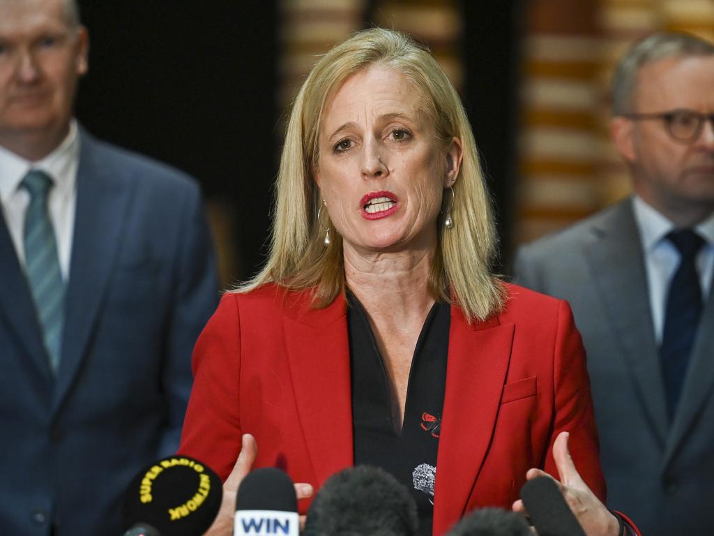 Finance Minister Katy Gallagher has weighed in on the upcoming federal budget. Picture: NCA NewsWire / Martin Ollman