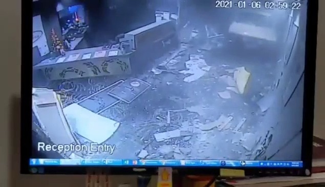 WATCH: Ram raid causes extensive damage at Wests Leagues Club