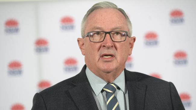 Health Minister Brad Hazzard says NSW is copping the brunt of Australian return travellers. Picture: Jeremy Piper