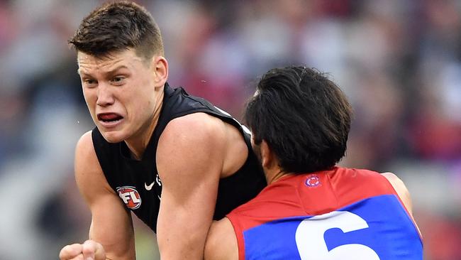 Sam Walsh had 25 touches and seven tackles in the Blues’ close loss to Melbourne. Pic: AAP