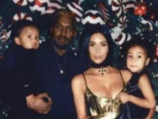 Kanye and Kim’s miserable holiday pic