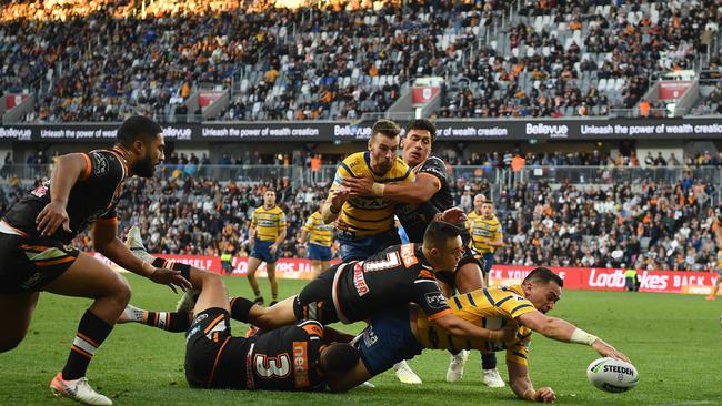 The Eels-Tigers would have made for a Monday night blockbuster. Picture: AAP