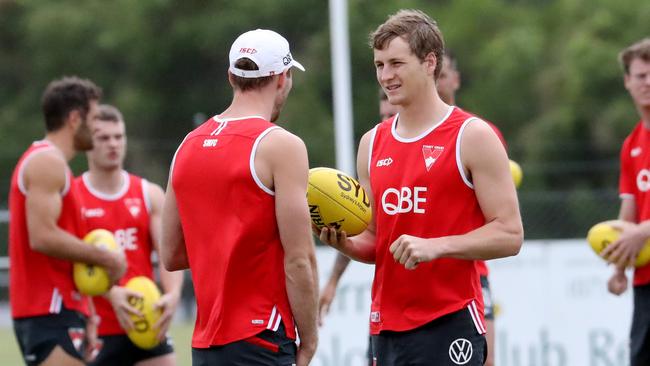 Jordan Dawson, right, has posted some impressive KFC SuperCoach numbers in the past month. PICTURE: STEWART McLEAN